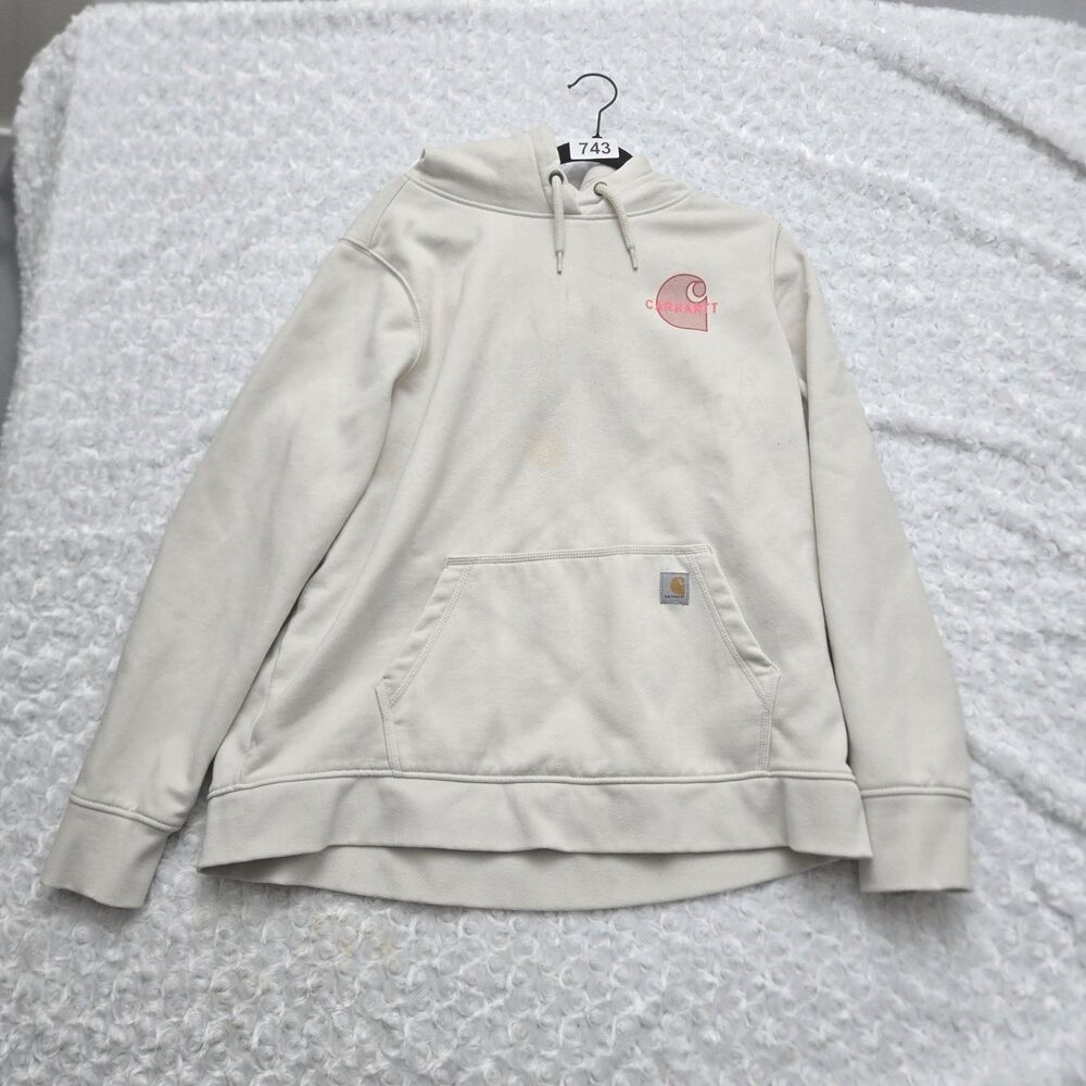 Carhartt Fleece Hoodie Relaxed Fit Graphic Womens 2XL Hooded Sweaters